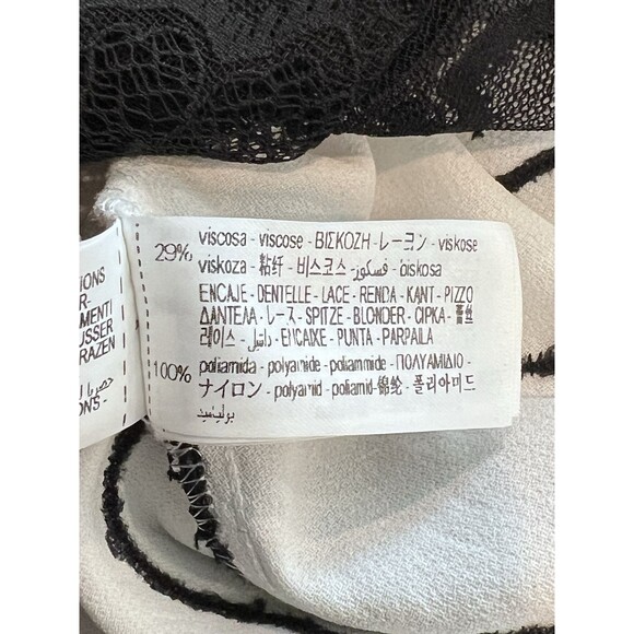 ZARA WOMAN SS24 WHITE LACE SATIN EFFECT DRESS ZW COLLECTION SIZE LARGE 8385/789 - Picture 15 of 16